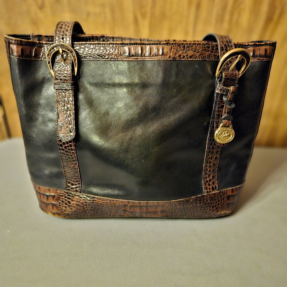 Brahmin vintage leather shoulder bag
